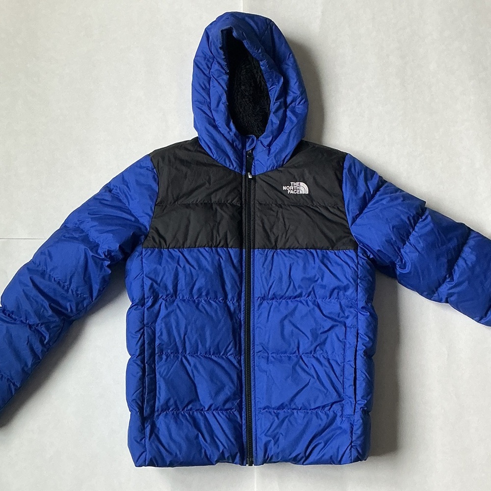 The North Face Boy’s Royal Blue and Black Hooded Jacket